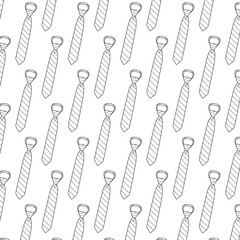 Wall Mural - Pinstripe tie, vector seamless pattern line background