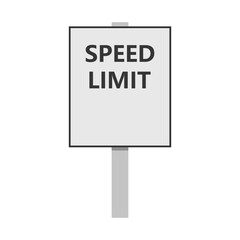 Sticker - Blank speed limit sign