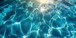 © Nice Seven - blue water surface swimming pool texture background, banner