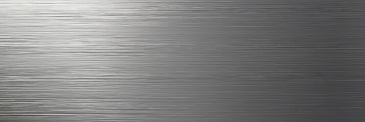 Poster -  a shiny grey metal texture, silver metal texture of brushed stainless steel plate, metal wide textured plate brushed gradient,banner