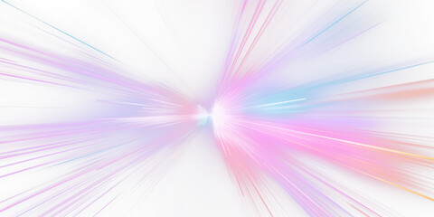 Wall Mural - Illuminated speed drive. Warp burst. Modern tech. Sci-fi. Speed trails. Motion blur. Zoom streak. Light flare. Isolated PNG backdrop. Technology and future. Speed streaks.