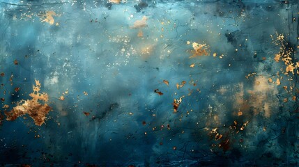 Poster - Breathtaking Abstract Cosmic Texture with Glimmering Metallic Accents Evoking a Sense of Mystical Wonder and Imagination