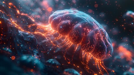 Aufkleber - Captivating Cosmic Explosion Mesmerizing Celestial Phenomenon in Vivid Digital Rendering