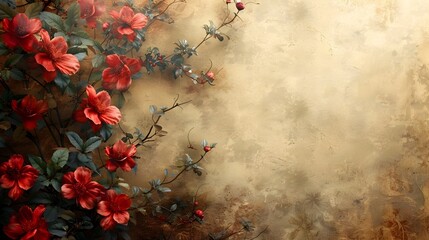 Aufkleber - Captivating Floral Arrangement in Soft Ethereal Tones Exuding Romantic Allure and Natural Beauty