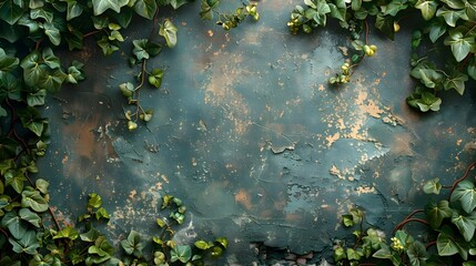 Poster - Vibrant Green Foliage Backdrop with Organic Textures and Patterns