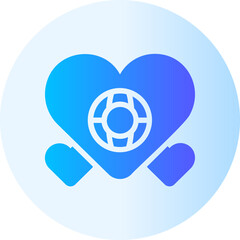 Poster - hearts gradient icon