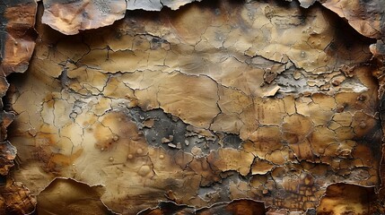 Aufkleber - Weathered and Cracked Old Textured Surface Background with Rustic Grunge Appeal for Design and Decor
