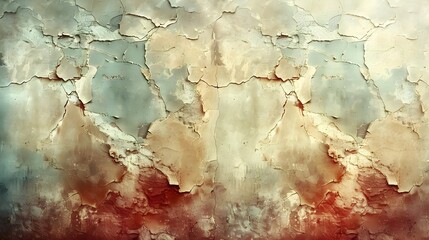 Leinwandbilder - Weathered and Moody Abstract Textural Background with Cracked and Distressed Surfaces