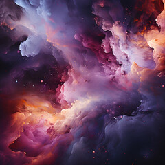 Poster - Brightly colored cloud with central star, signifying originality.