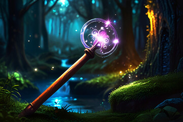 Magic wand found in other worlds of fantasy, fairy tales, movies, games.