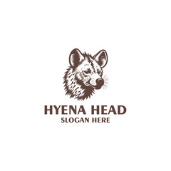 Wall Mural - Hyena's head logo vector illustration