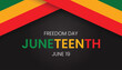 © Pasek Renti - Juneteenth Freedom Day Banner Background Event