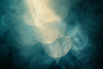 Fototapete - Abstract image of the number 2 with interlocking light and dark circles, symbolizing partnership and duality,