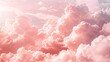 © Bijac - dreamy pastel pink cotton candy clouds in sky fluffy ethereal background digital art
