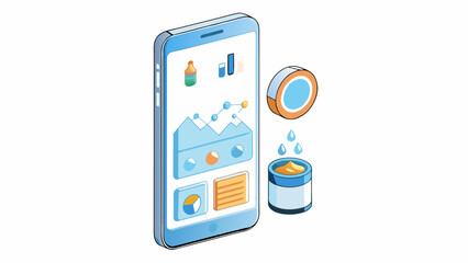 A software development project A team of programmers will work together to create a mobile application that helps users track their daily water. Cartoon Vector