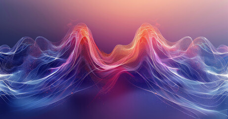 Poster - design a vector artwork showcasing the movement and energy of sound waves in a wave. generative ai.