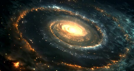 Wall Mural - milky way, galaxy and space with spiral universe for astrology with stars in nebula with night sky. 