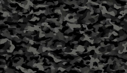
Black camouflage background, army texture, fashion pattern