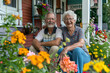 © Bojan - Senior Couple Enjoying Time Together on Home Porch