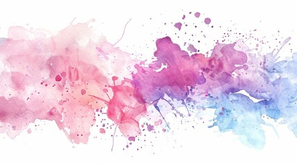 Wall Mural - Vibrant rainbow watercolor background with pastel splash, abstract texture for summer designs - vector illustration