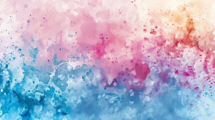 Wall Mural - Vibrant rainbow watercolor background with pastel splash, abstract texture for summer designs - vector illustration