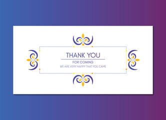 Poster - colorful patterned wedding thank you cards