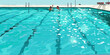 © Lila Patel - A turquoise swimming pool glistens in the sun, inviting swimmers to dive in and cool off
