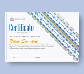 Wall Mural - Classic certificate of achievement award template