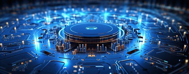 Digital backdround ideal for technological operations, neural networks, AI, data transmission and encryption, digital archives, audio and visual representations, scientific research