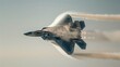 © Jafree - Stealth fighter jet breaking the sound barrier. Supersonic aircraft creating shockwaves. Concept of military aviation, aerospace technology, high-speed flight