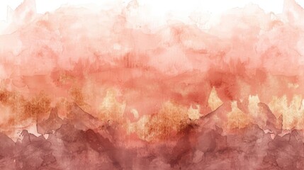 Wall Mural - Abstract watercolor painting. Pink, red and yellow colors.