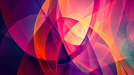Poster - abstract segmentation art background colorful geometric shapes digital illustration