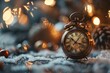 © Sandu - Clock on table with christmas decorations