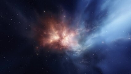 Wall Mural - Space fantasy background with a galaxy.