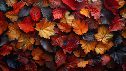 Wallpaper or background of maple leaves of the autumn or autumn season