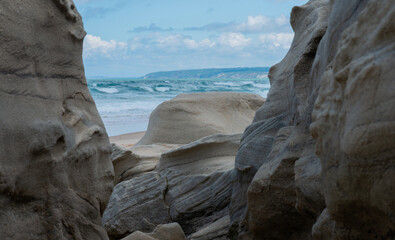 Wall Mural - Rocks on the beach