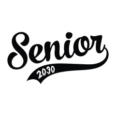 Wall Mural - Class of 2030 typography design vector. Text for design, congratulation event, T-shirt, party, high school or college graduate. Editable class of 2030 typography design	