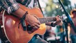 © furyon - indie folk singersongwriter performs soulful melody on acoustic guitar at intimate festival
