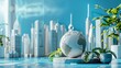 © Palung - World Architecture Day Concept. Modern architecture background for business