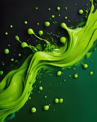 Wall Mural - abstract green background