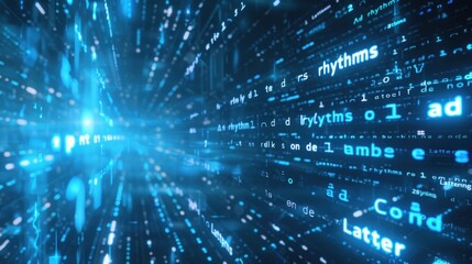 Creating an abstract wallpaper for financial or stock market concept with blue light effect.