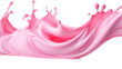 © JH45 - Splash of pink Milk Liquid isolated on transparent background, png, cut out.