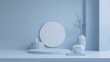 © dekreatif - Clean backdrop highlights product in minimalist 3D illustration showcase