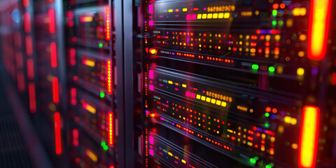 The Code Based Universe: A universe of code, consisting of spinning hard drives, blinking server racks, and glowing terminal windows