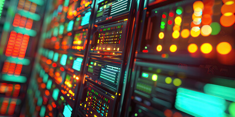 the code based universe: a universe of code, consisting of spinning hard drives, blinking server rac
