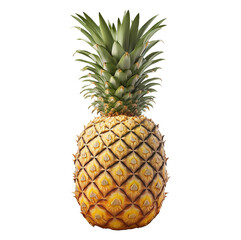 Wall Mural - pineapple fruit isolated