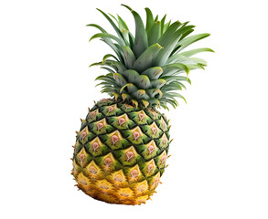 Wall Mural - pineapple fruit isolated