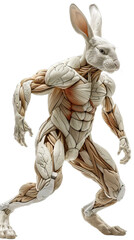 Poster - Humanoid Muscular Rabbit Isolated