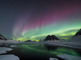 aurora borealis northern lights in the sky
