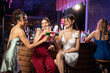 © Kawee - Asian beautiful women having fun, meeting each other in bar restaurant.